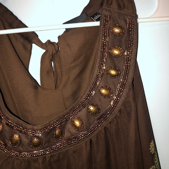 Apt. 9 size large teal and brown top. - Picture 12 of 12